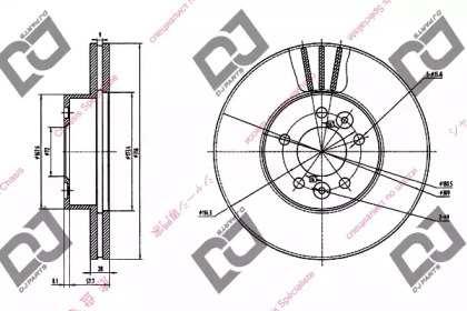 Тормозной диск DJ PARTS BD1244